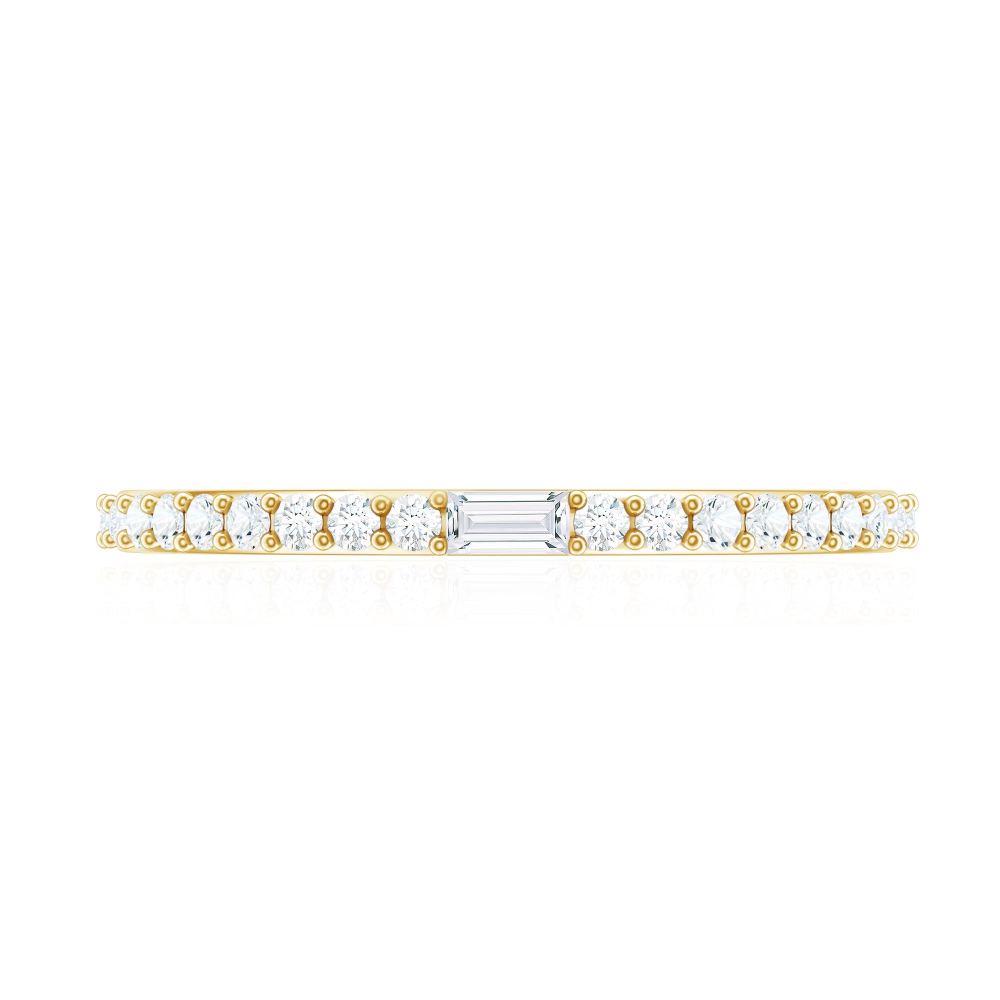 Real Diamond Half Eternity Ring