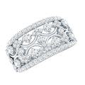 Certified Moissanite Vintage Wedding Band Ring
