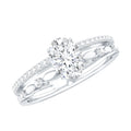 Oval Cut Moissanite Engagement Ring For Women