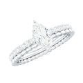 Marquise Cut Moissanite Solitaire Engagement Ring