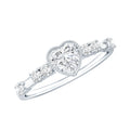 Heart Shaped Moissanite Pre Engagement Ring