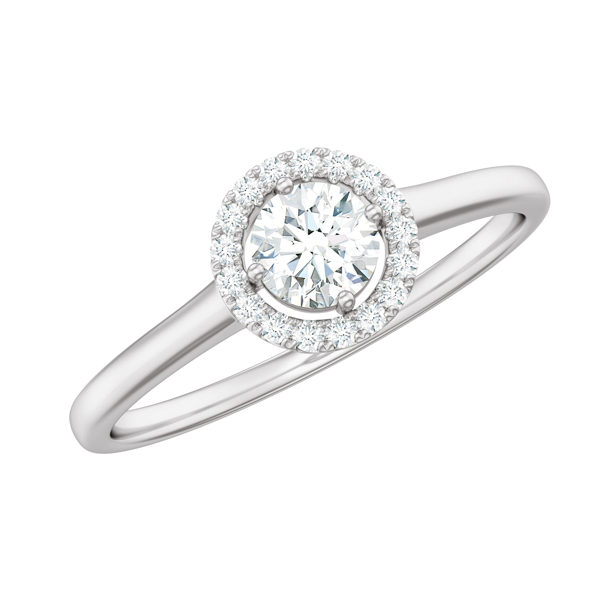 Natural 0.25 Carat Diamond Promise Ring with Certificate