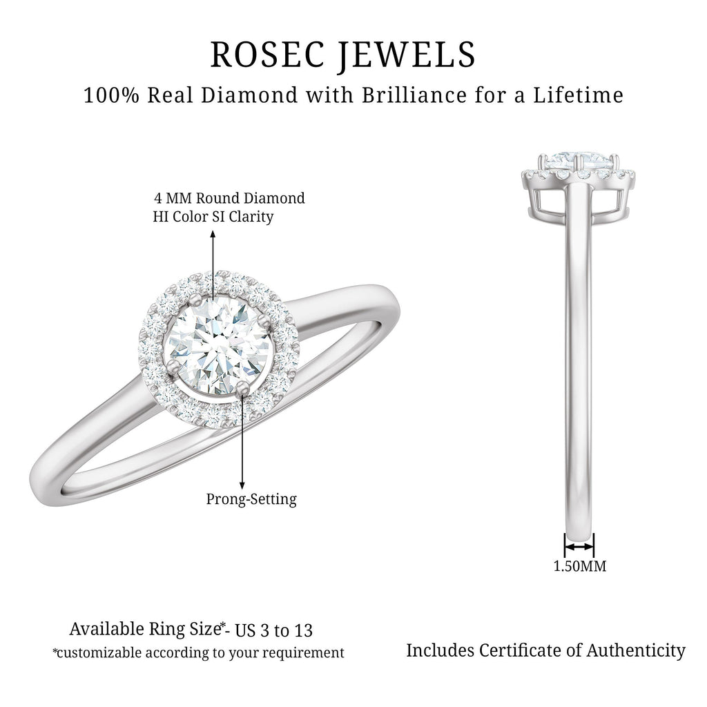 Natural 0.25 Carat Diamond Promise Ring with Certificate