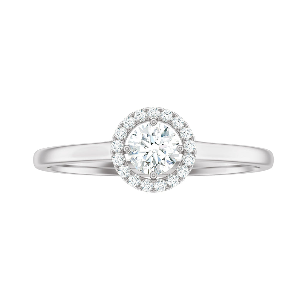 Natural 0.25 Carat Diamond Promise Ring with Certificate