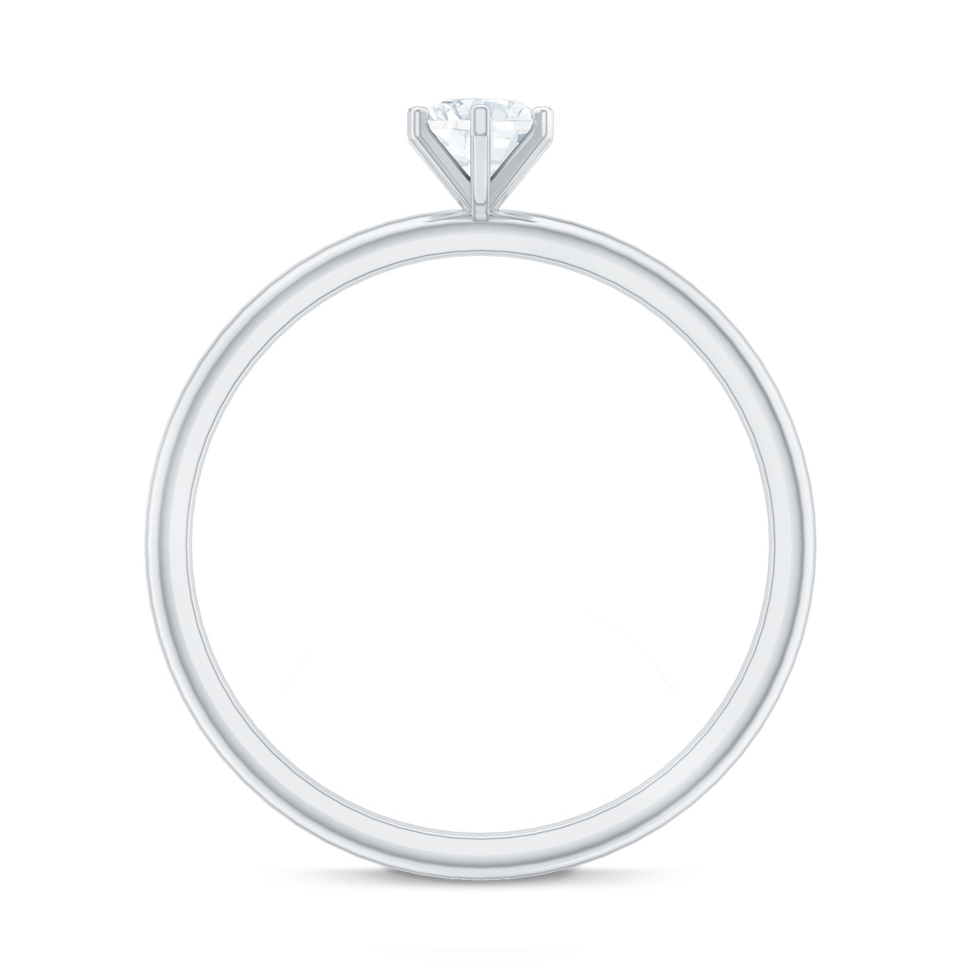 Solitaire Round Diamond Promise Ring