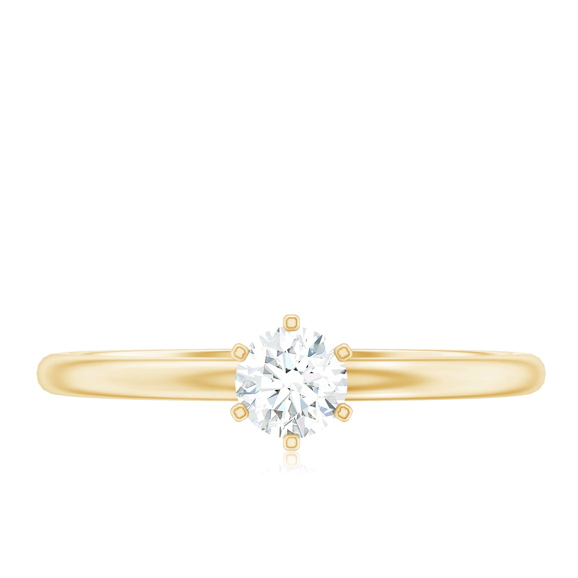 Solitaire Round Diamond Promise Ring