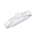 Natural Diamond Solitaire Engagement Ring for Women