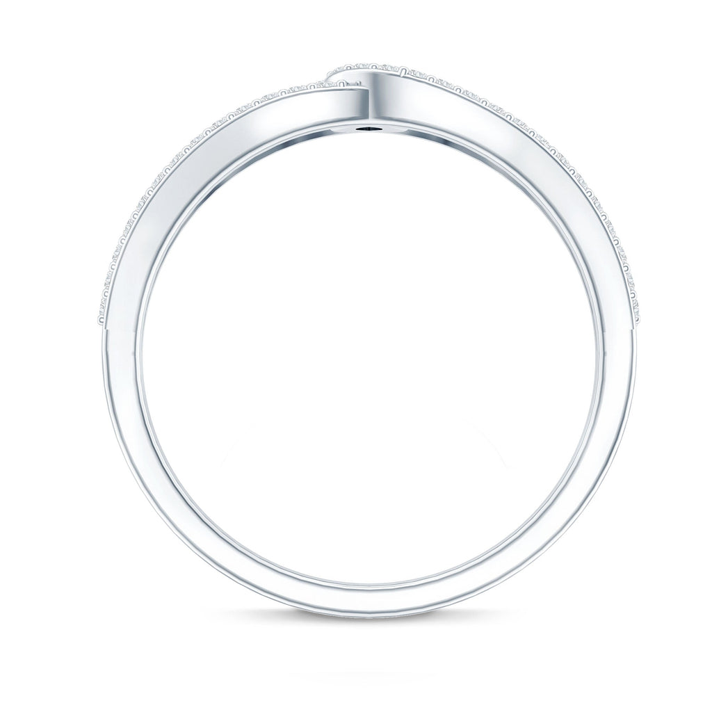 Certified Moissanite Infinity Promise Ring