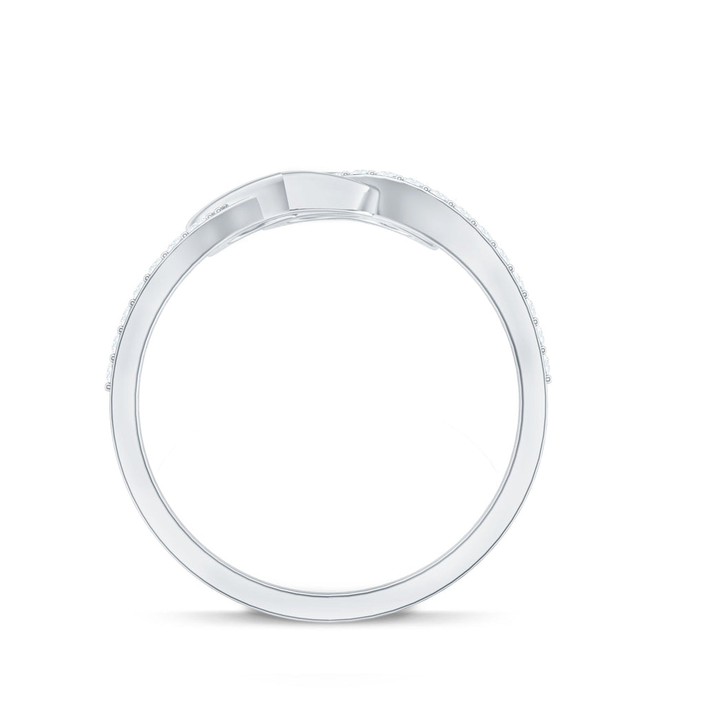 Certified Moissanite 2 Heart Promise Ring