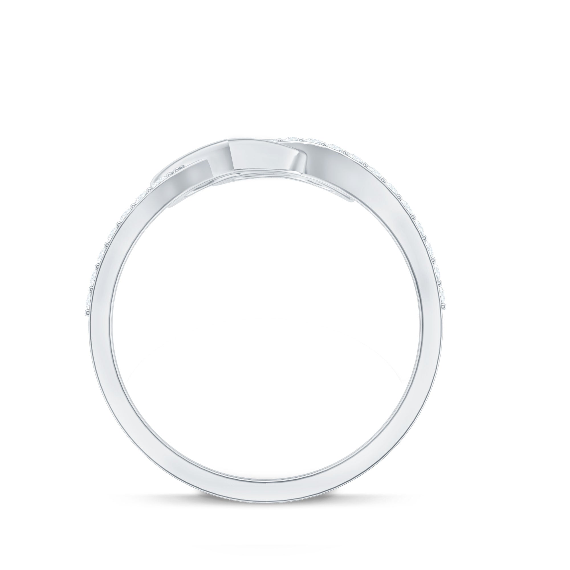 Certified Moissanite 2 Heart Promise Ring