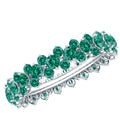 Certified Lab Grown Emerald Eternity Anniversary Band