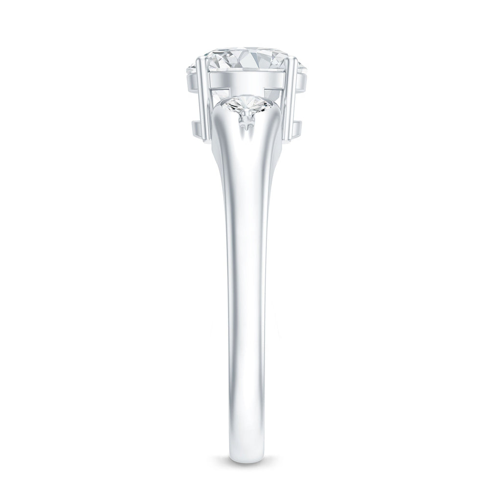 Certified 1.3 Carat Moissanite Promise Engagement Ring