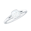 1.7 Carat Cushion Cut Moissanite Solitaire Split Shank Ring