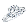 Cushion Cut Moissanite Antique Style Engagement Ring