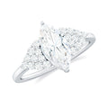 1 Carat Marquise Cut Moissanite Classic Engagement Ring