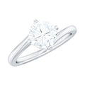 1.7 Carat Cushion Cut Moissanite Bypass Engagement Ring