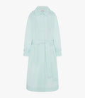 Recycled Nylon Trench | Aquamarine