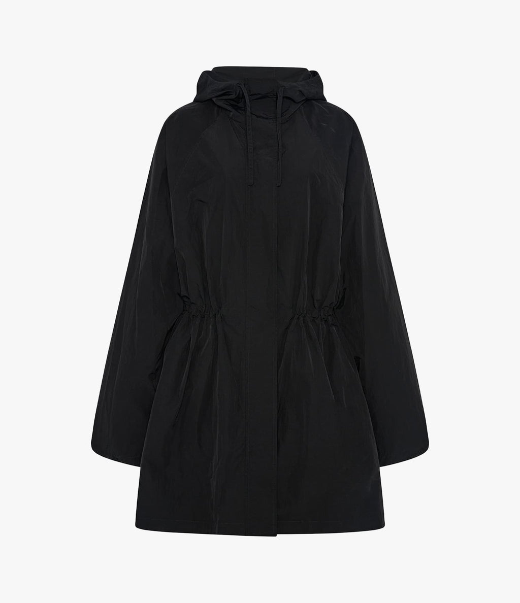 Recycled Nylon Anorak | Black