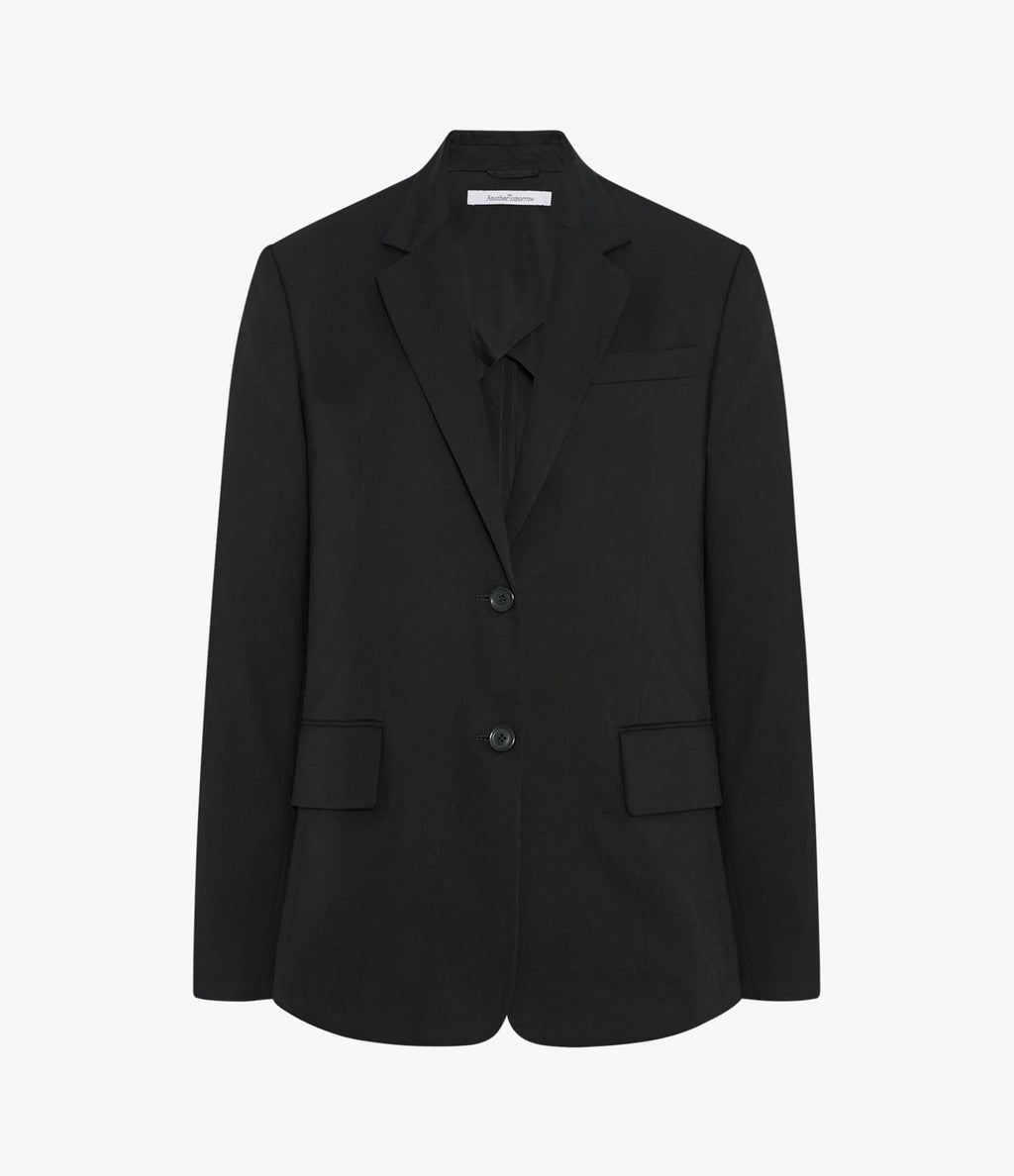 Cotton Relaxed Blazer | Black