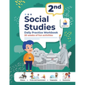 2nd Grade Social Studies: Daily Practice Workbook 20 Weeks of Fun Activities History Civic and Government Geography Economics + Video Explanatio - Paperback
