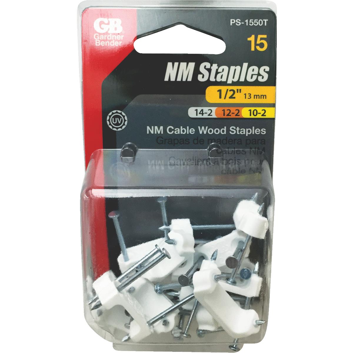 ROMEX STAPLES INSULATED/3/4"/15/CLAM