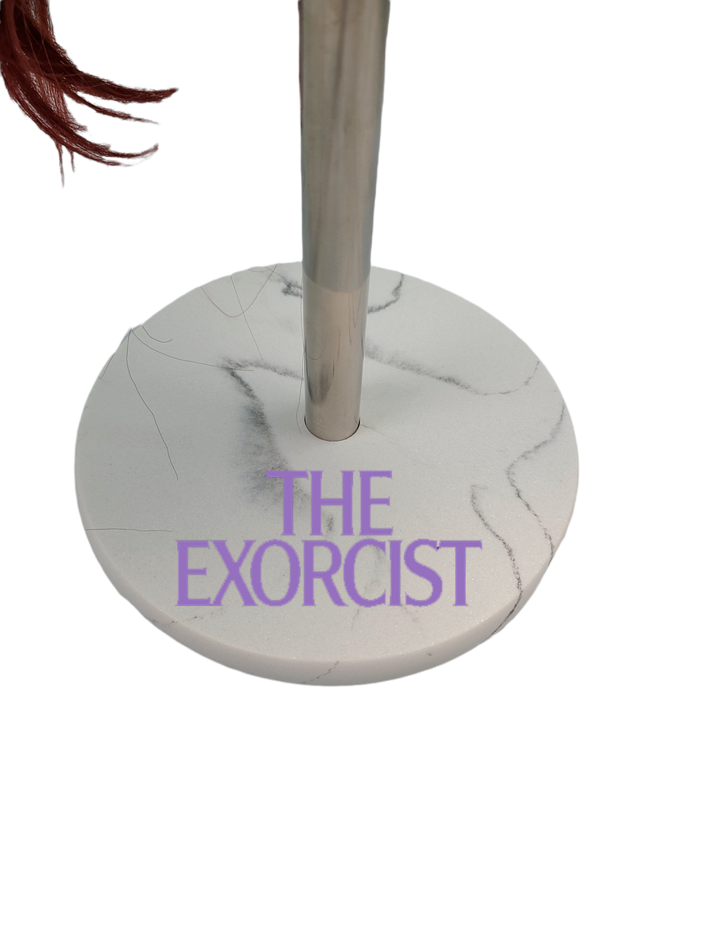 Linda Blair Signed Autographed The Exorcist Mask & Custom Display Stand ACOA ITP