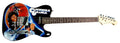 Clockwork Orange Malcolm McDowell Autographed Graphics Photo Guitar ACOA Witness ITP