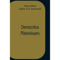 Democritus Platonissans - Paperback