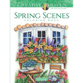 Creative Haven Spring Scenes Coloring Book - Paperback