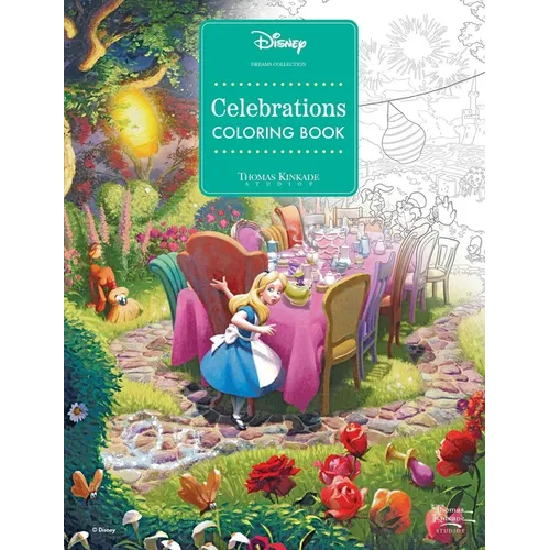 Disney Dreams Collection Thomas Kinkade Studios Celebrations Coloring Book - Paperback