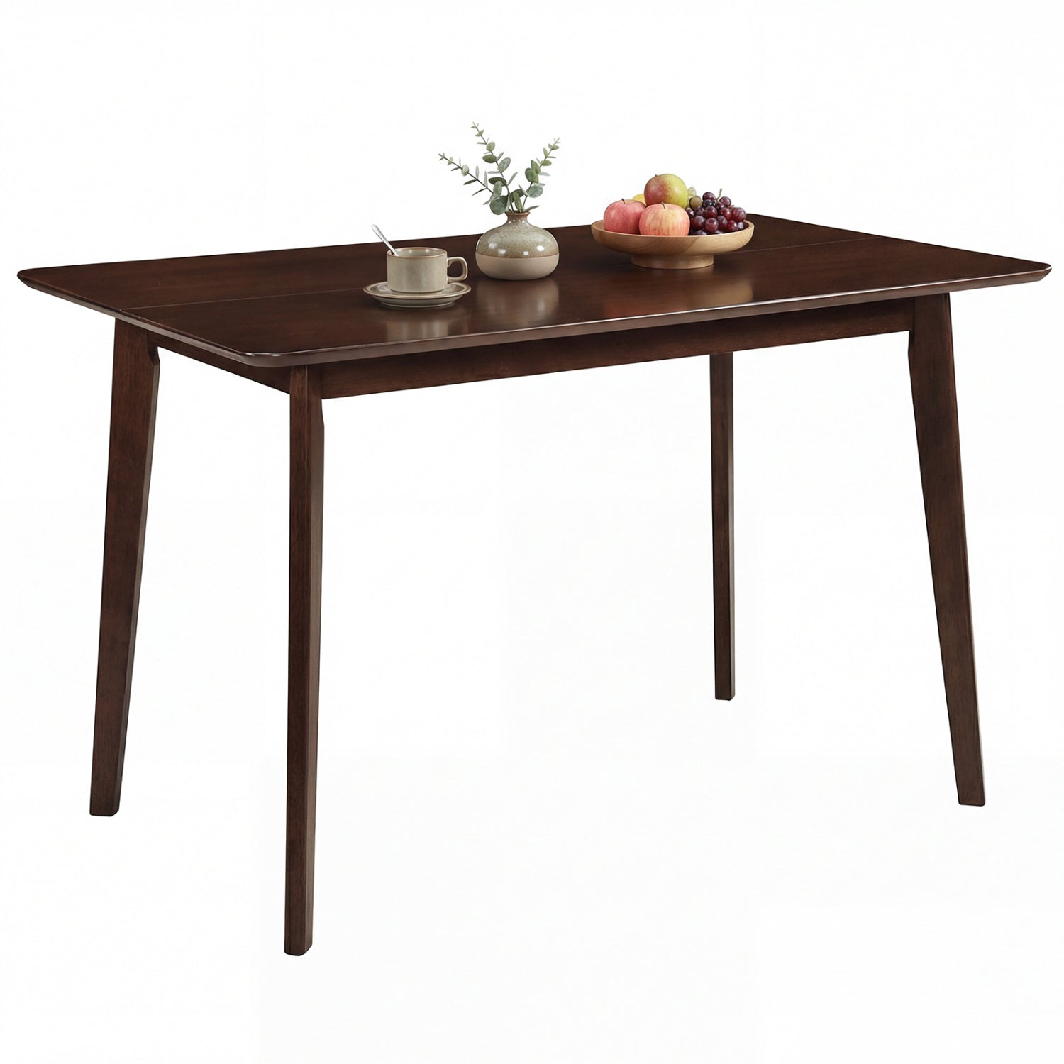 Rectangle Dining Table for 4-6 People 47" Kitchen Table-Walnut
