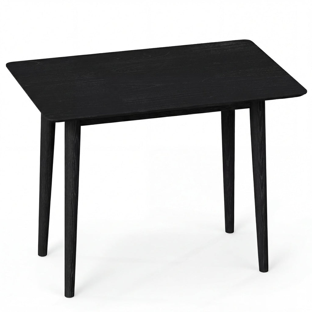 Rectangular Wooden Dining Table for 2-4 34 Inch Farmhouse Solid Wood Kitchen Table