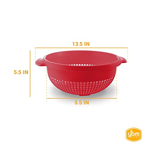Red Strainer With Handle
