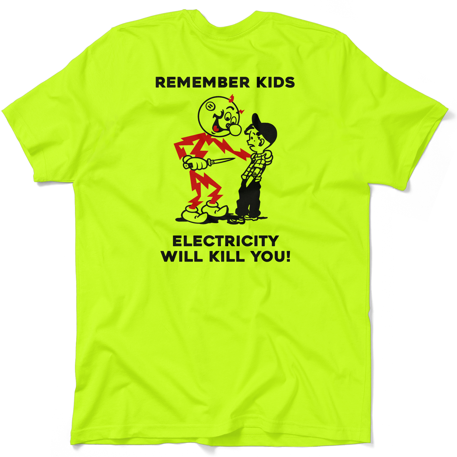 Remember Kids - Safety Yellow T-Shirt