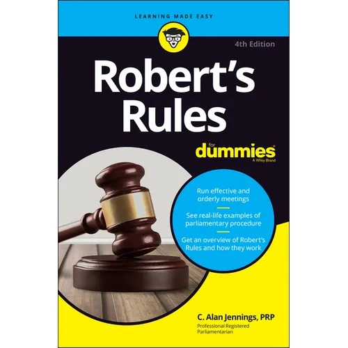 Robert's Rules for Dummies - Paperback