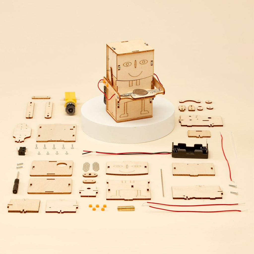 Money Bank Robot DIY Kit, Educational STEM Toy