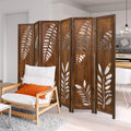 Room Divider 5.6 FT Folding Partition Stand with Double Action Metal Hinges