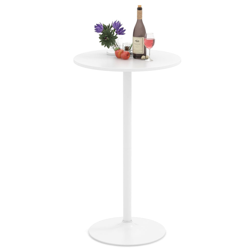 Round Bistro Table 40 Inch Bar Height Tall Coffee Cocktail Table