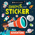 Brain Games - Search and Sticker: Adventure (for Kids Ages 3-6) - Paperback