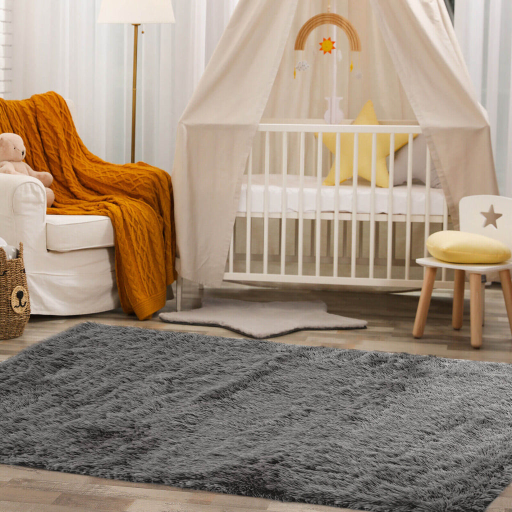 5 x 7 Feet Modern Rectangular Soft Shag Area Rug for Living Room Bedroom