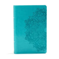 KJV Large Print Personal Size Reference Bible, Teal Leathertouch Indexed - Imitation Leather