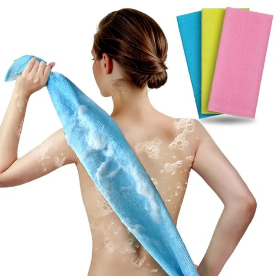 Exfoliating Washcloth And Body Scrubber 3 Pack Japanese Washcloth