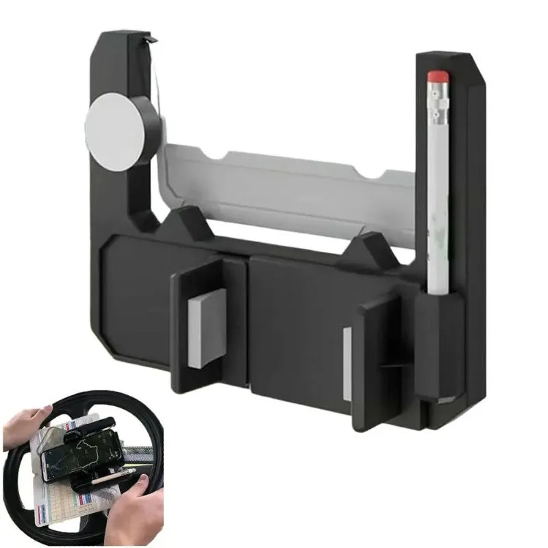 Golf Cart Steering Wheel Phone & Scorecard Holder