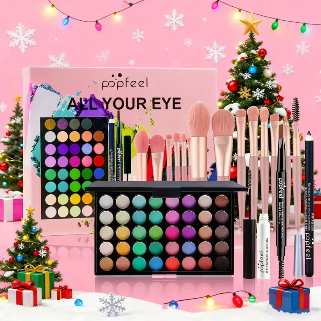 POPFEEL All In One Full Face Makeup Kit With Mascara And Eyeshadow Palette