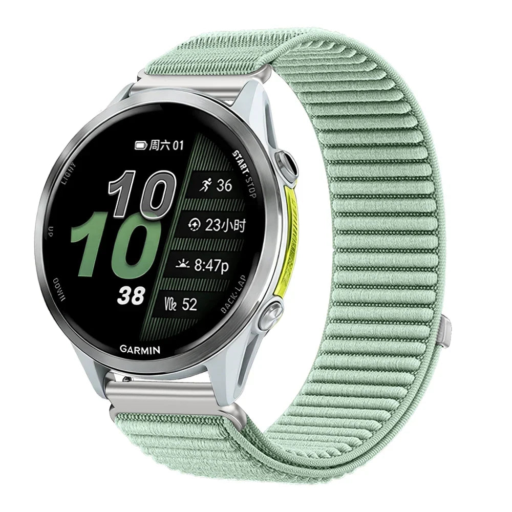Garmin 18/20/22mm Quick Release Breathable Ribbed Nylon Loop Band