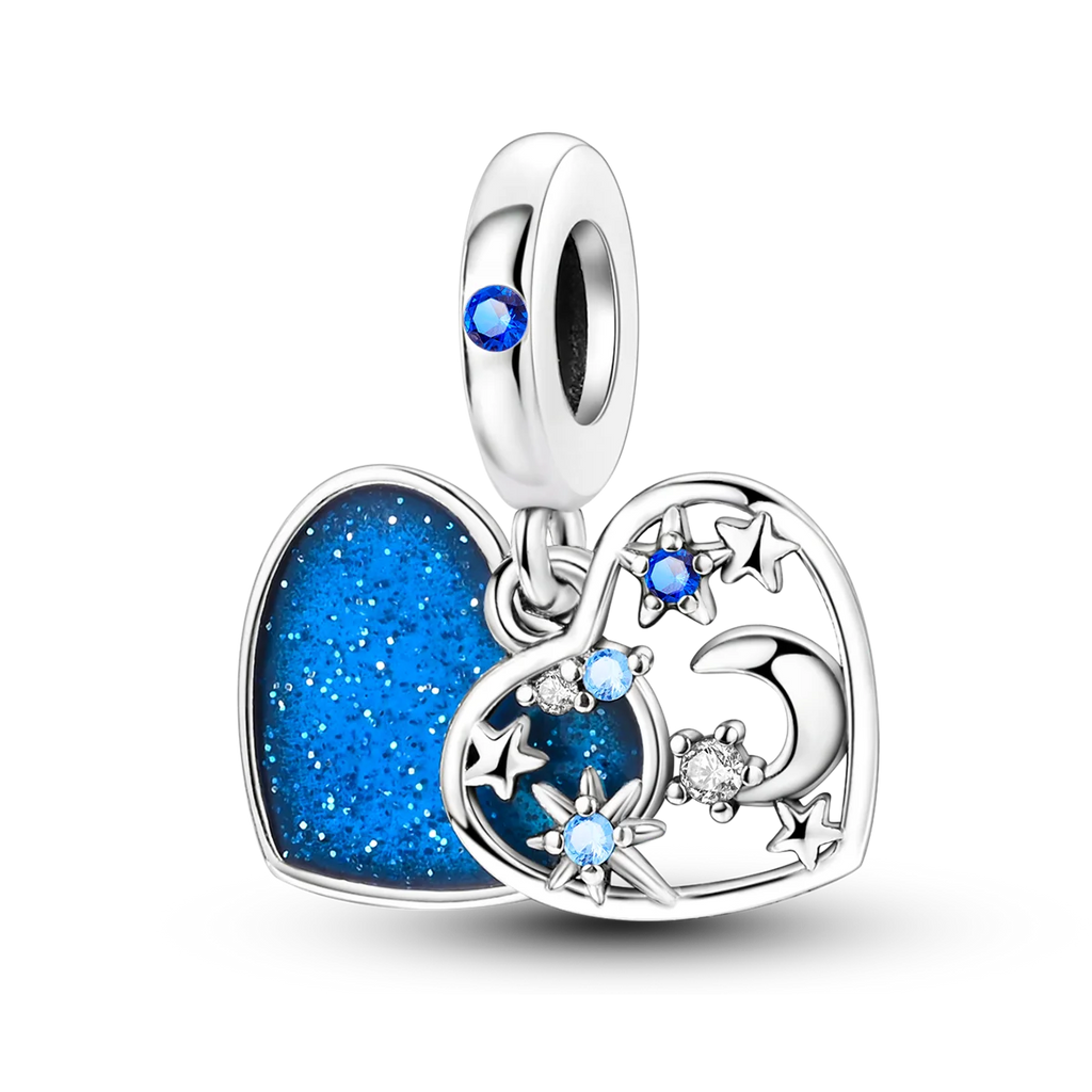 Charms Bead 925 Sterling Silver Pink Butterfly Luminous Firefly Dangle