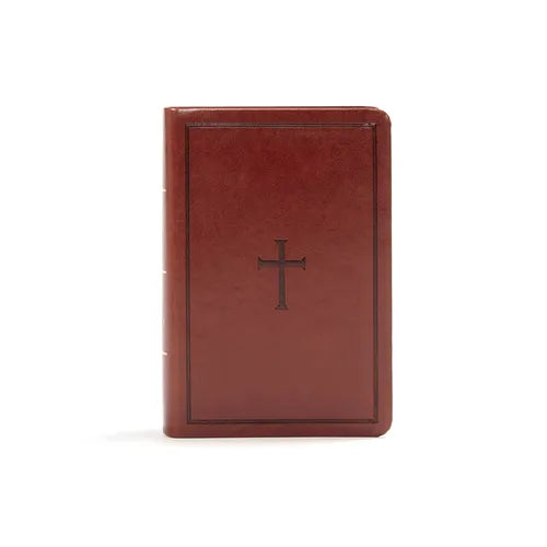 KJV Large Print Compact Reference Bible, Brown Leathertouch - Imitation Leather