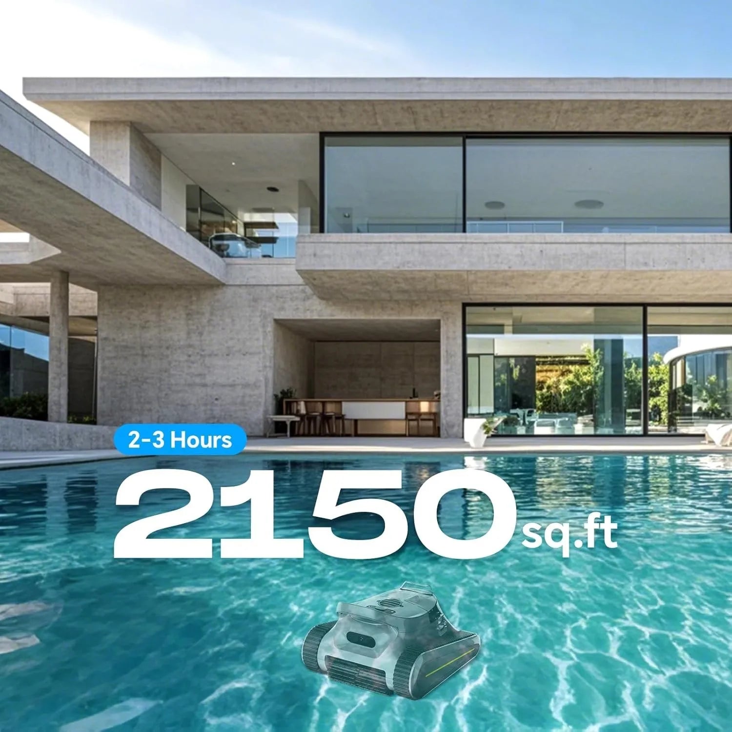 Smart Navigation Pool Cleaner Wall and Waterline Cleaning Vacuum APP Control