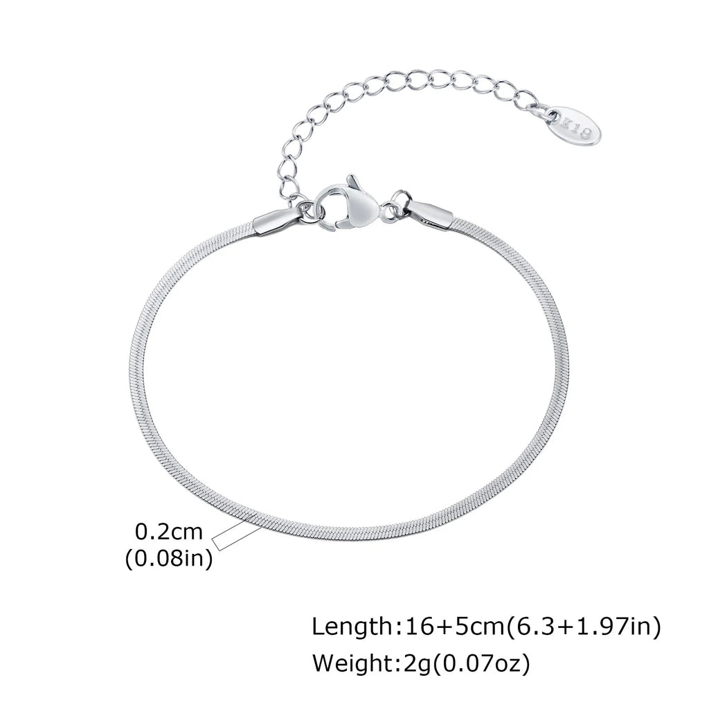 1/2/3pcs Chain Bracelet for, Stainless Steel Twisted Rope Cuban Chain