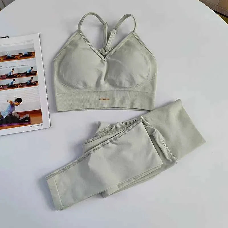 Women's Seamless High Waist Yoga Gym Set